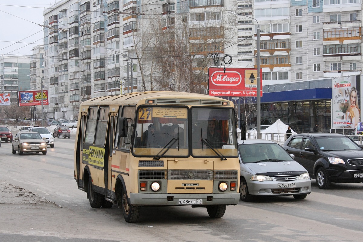 Томская область, ПАЗ-32054 № Е 486 ОЕ 70