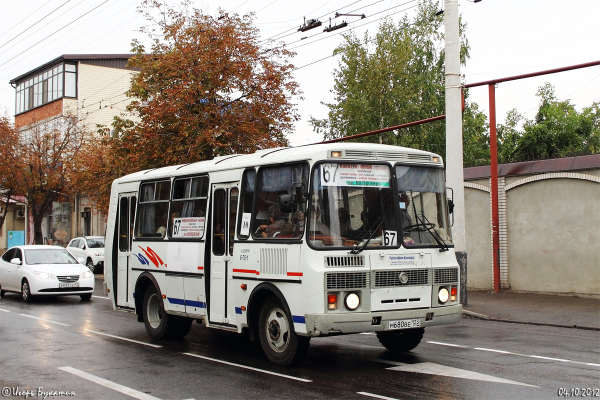 Краснодарский край, ПАЗ-32054 № М 680 ВЕ 123