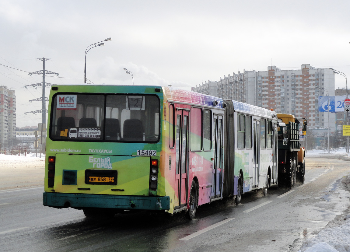 Москва, ЛиАЗ-6212.01 № 15492