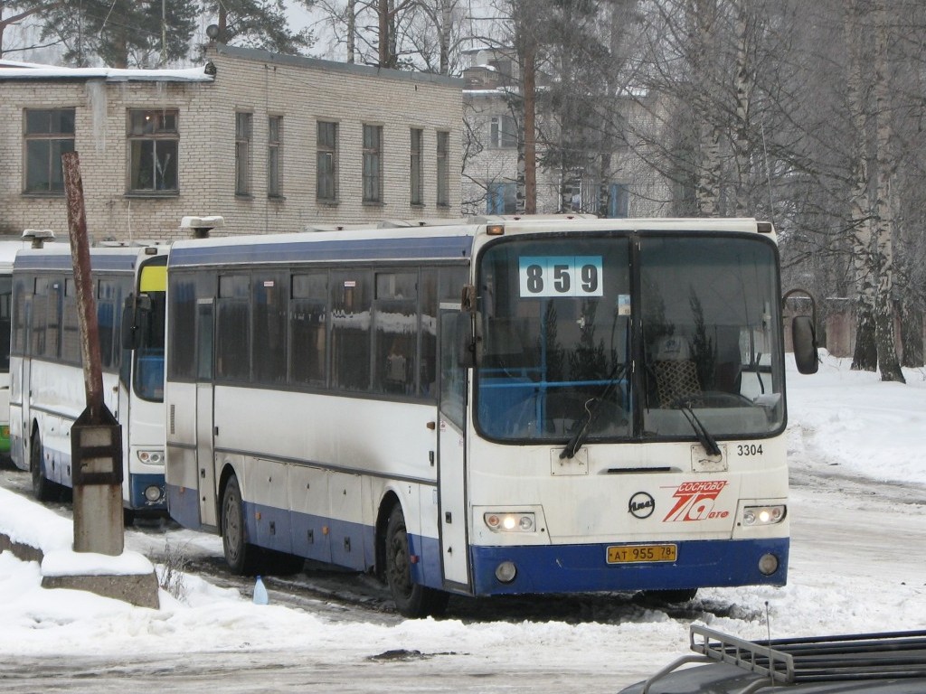 Ленинградская область, ЛиАЗ-5256.23-01 (ГолАЗ) № 3304