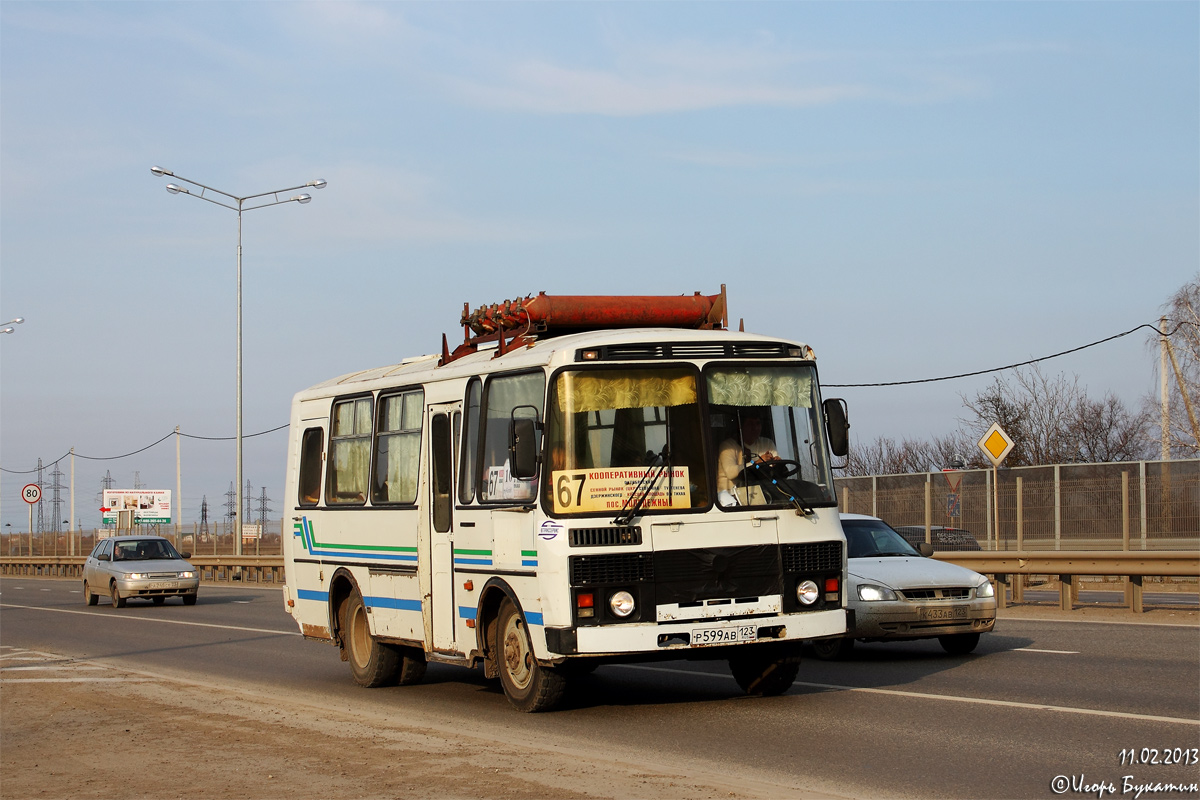 Краснодарский край, ПАЗ-3205-110 № Р 599 АВ 123