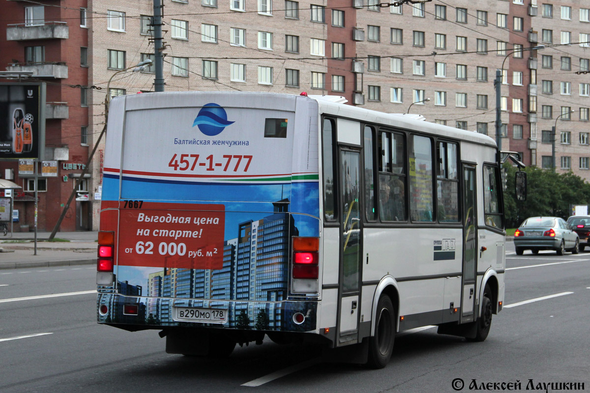 Санкт-Петербург, ПАЗ-320412-05 № 7667