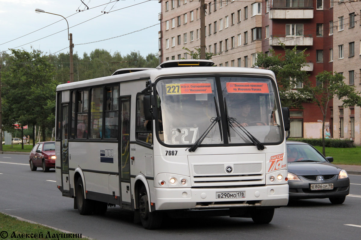 Санкт-Петербург, ПАЗ-320412-05 № 7667