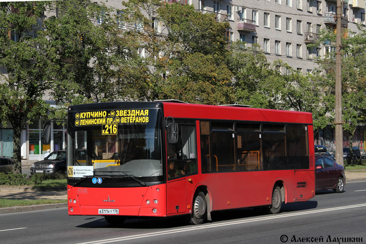 Санкт-Петербург, МАЗ-206.067 № В 311 КТ 178