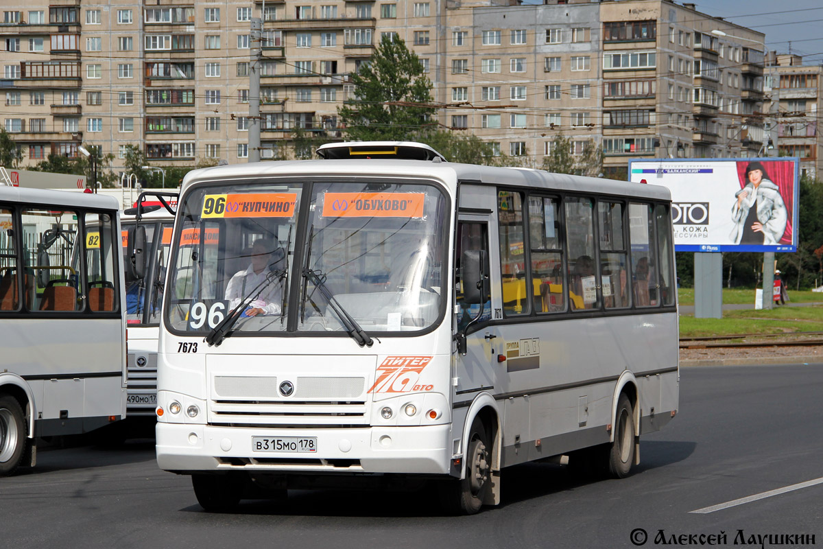 Санкт-Петербург, ПАЗ-320412-05 № 7673