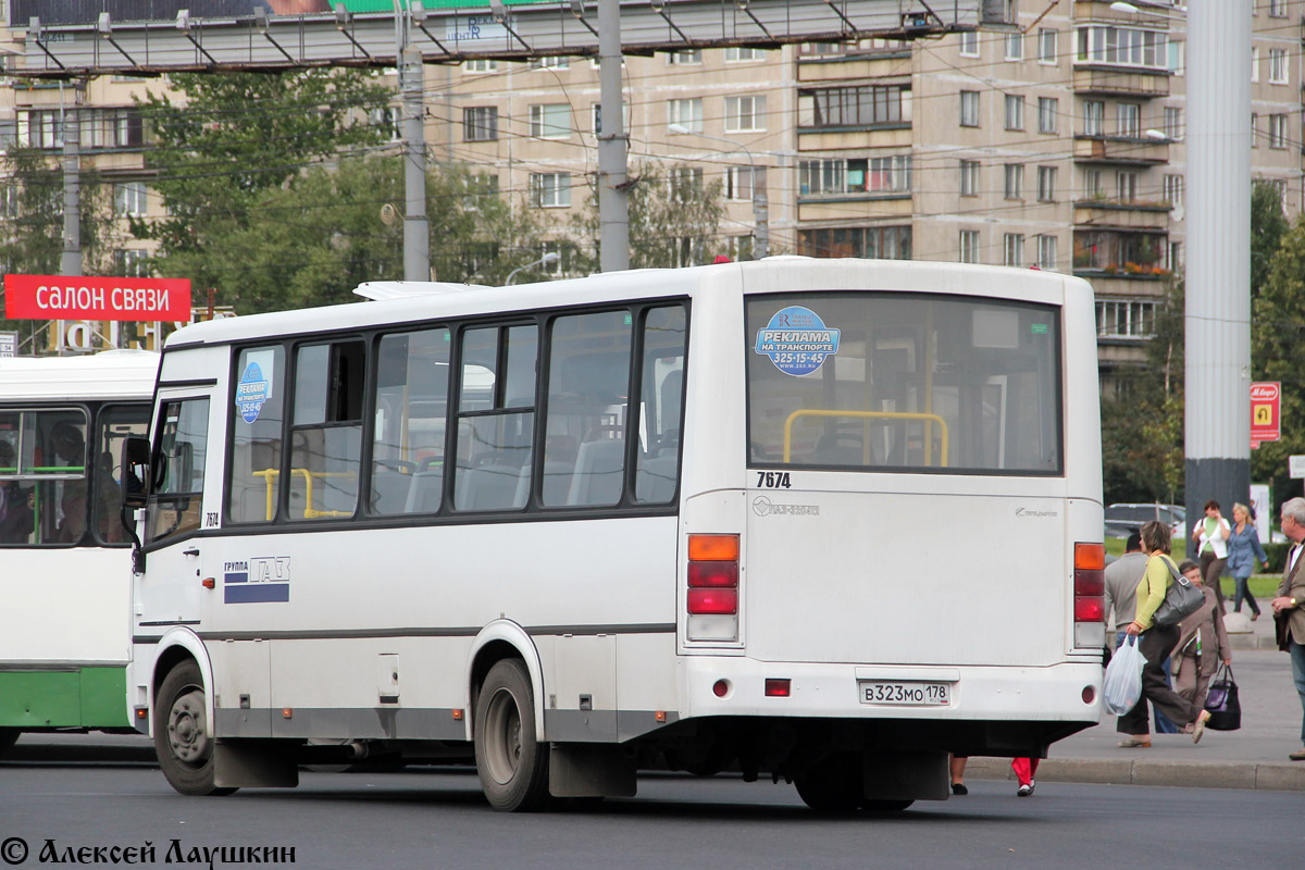 Санкт-Петербург, ПАЗ-320412-05 № 7674