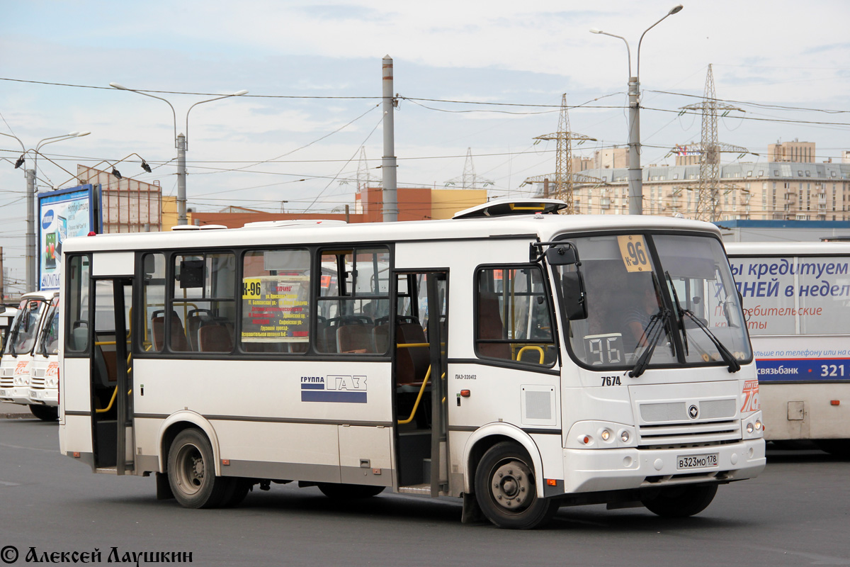 Санкт-Петербург, ПАЗ-320412-05 № 7674