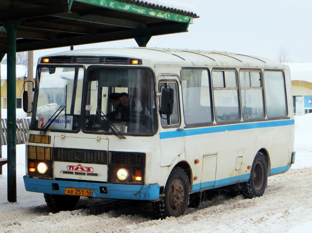 Кировская область, ПАЗ-32054 № АВ 251 43