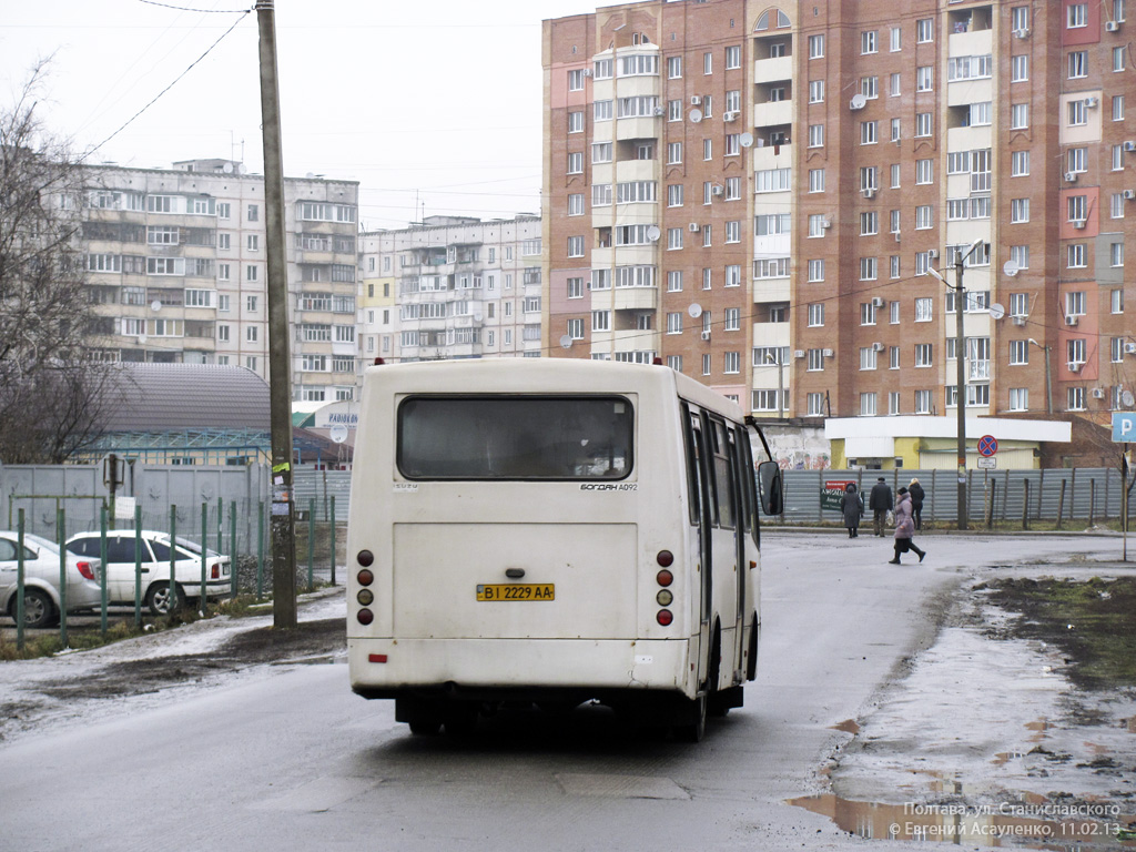 Полтавская область, Богдан А09202 № BI 2229 AA