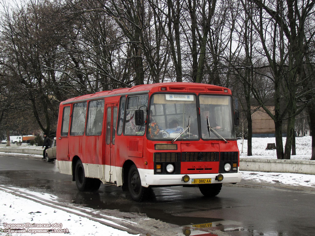 Полтавская область, ПАЗ-3205 (00) № BI 0882 AA