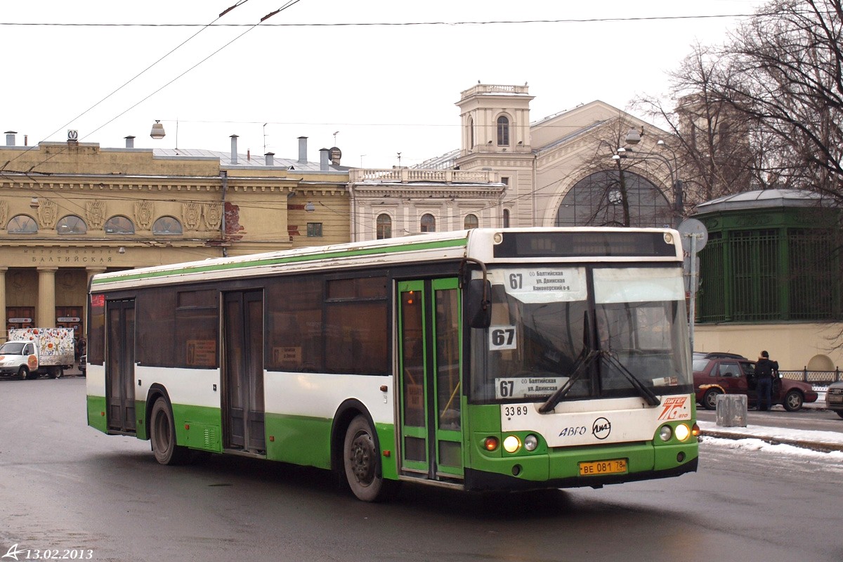 Санкт-Петербург, ЛиАЗ-5292.20 № 3389