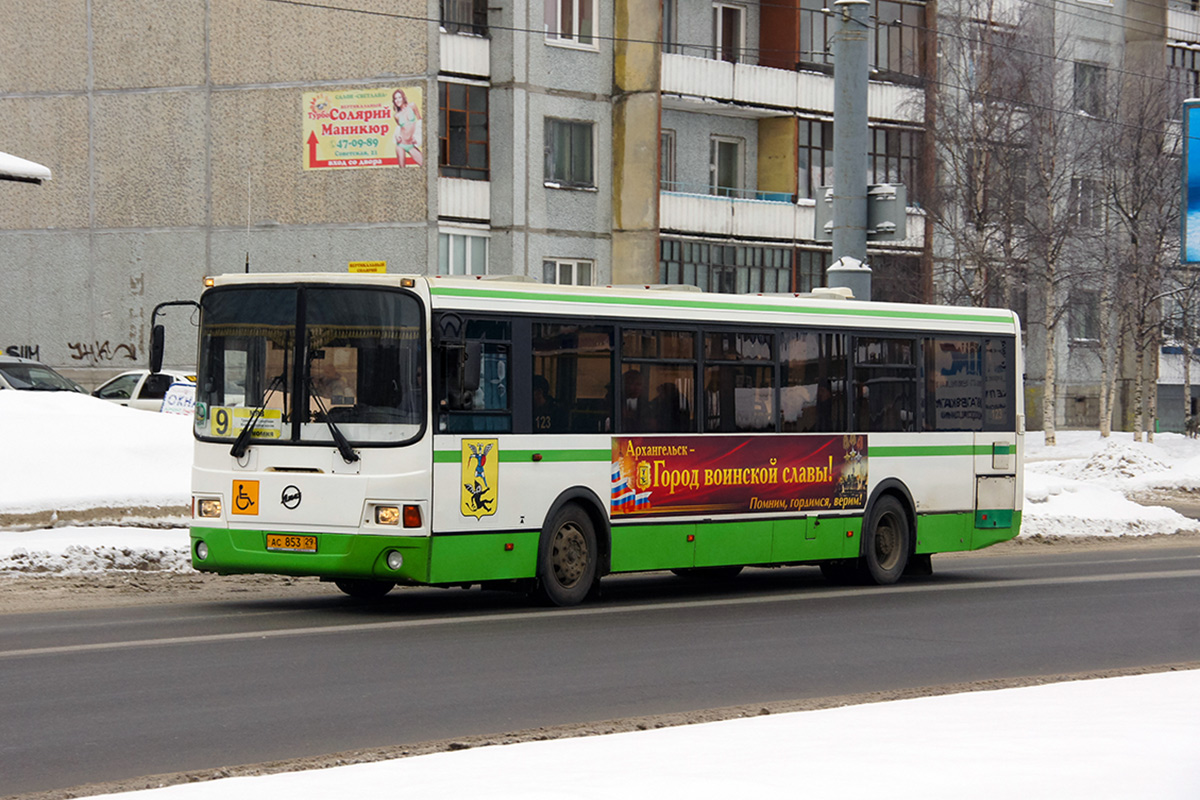 Архангельская область, ЛиАЗ-5293.53 № 123