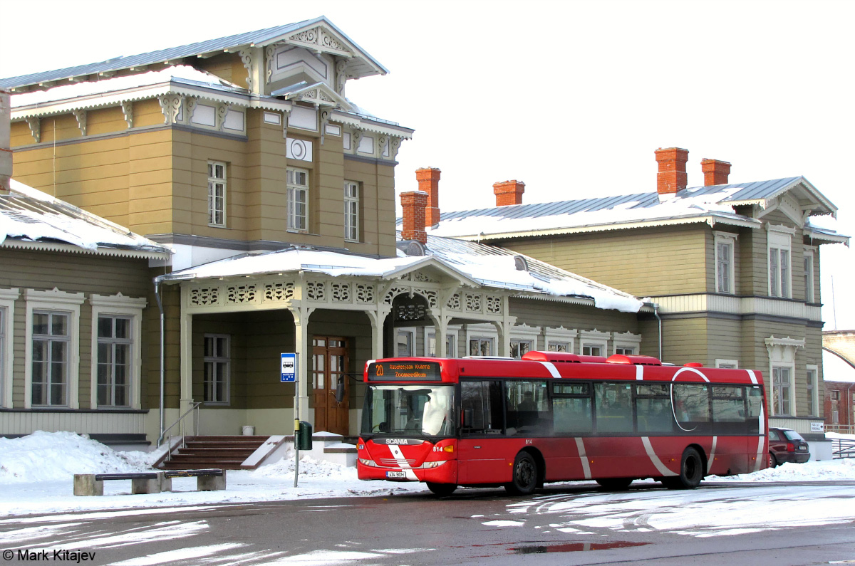 Эстония, Scania OmniCity II № 814; Эстония — Tartumaa — Автобусные станции, конечные остановки, площадки, парки, разное