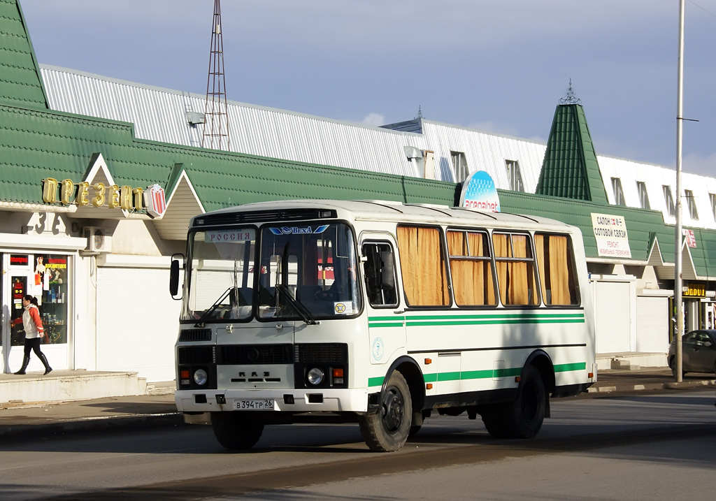 Ставропольский край, ПАЗ-32053 № В 394 ТР 26