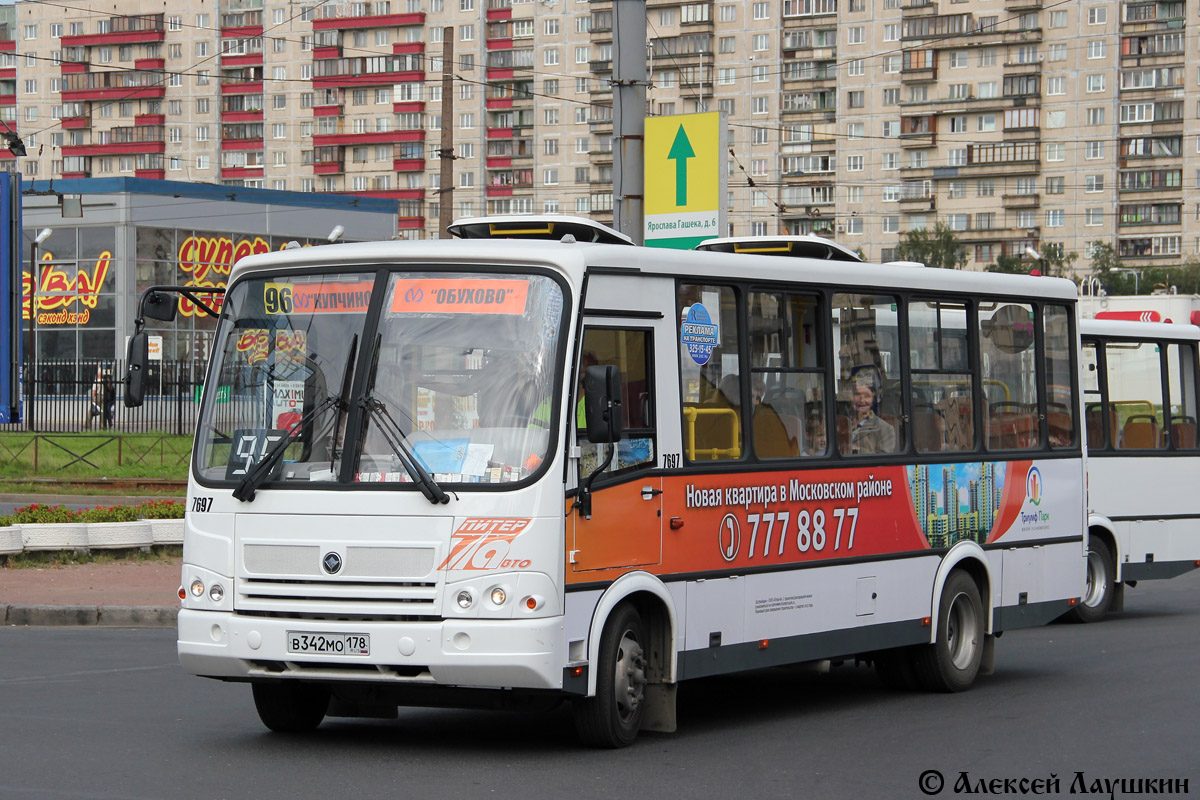 Санкт-Петербург, ПАЗ-320412-05 № 7697