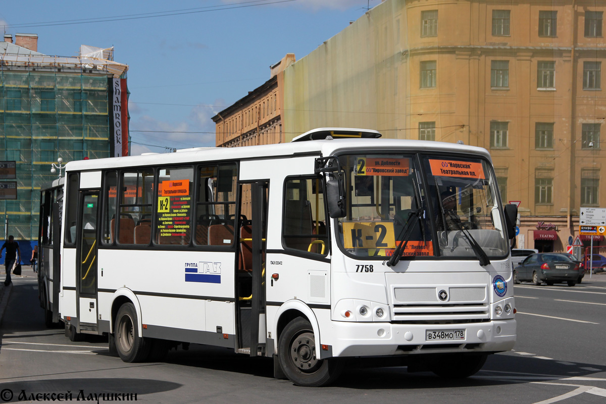 Санкт-Петербург, ПАЗ-320412-05 № 7758