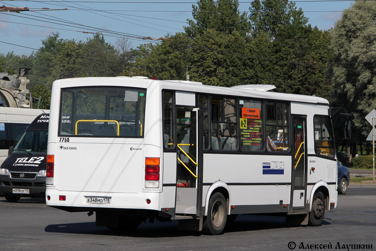 Санкт-Петербург, ПАЗ-320412-05 № 7758