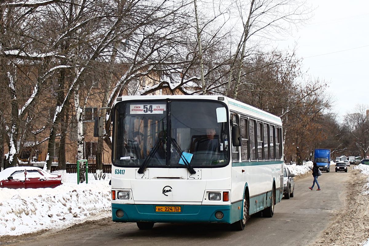 Нижегородская область, ЛиАЗ-5293.00 № 63417