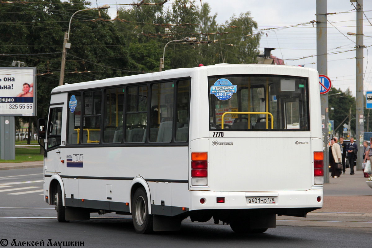 Санкт-Петербург, ПАЗ-320412-05 № 7770