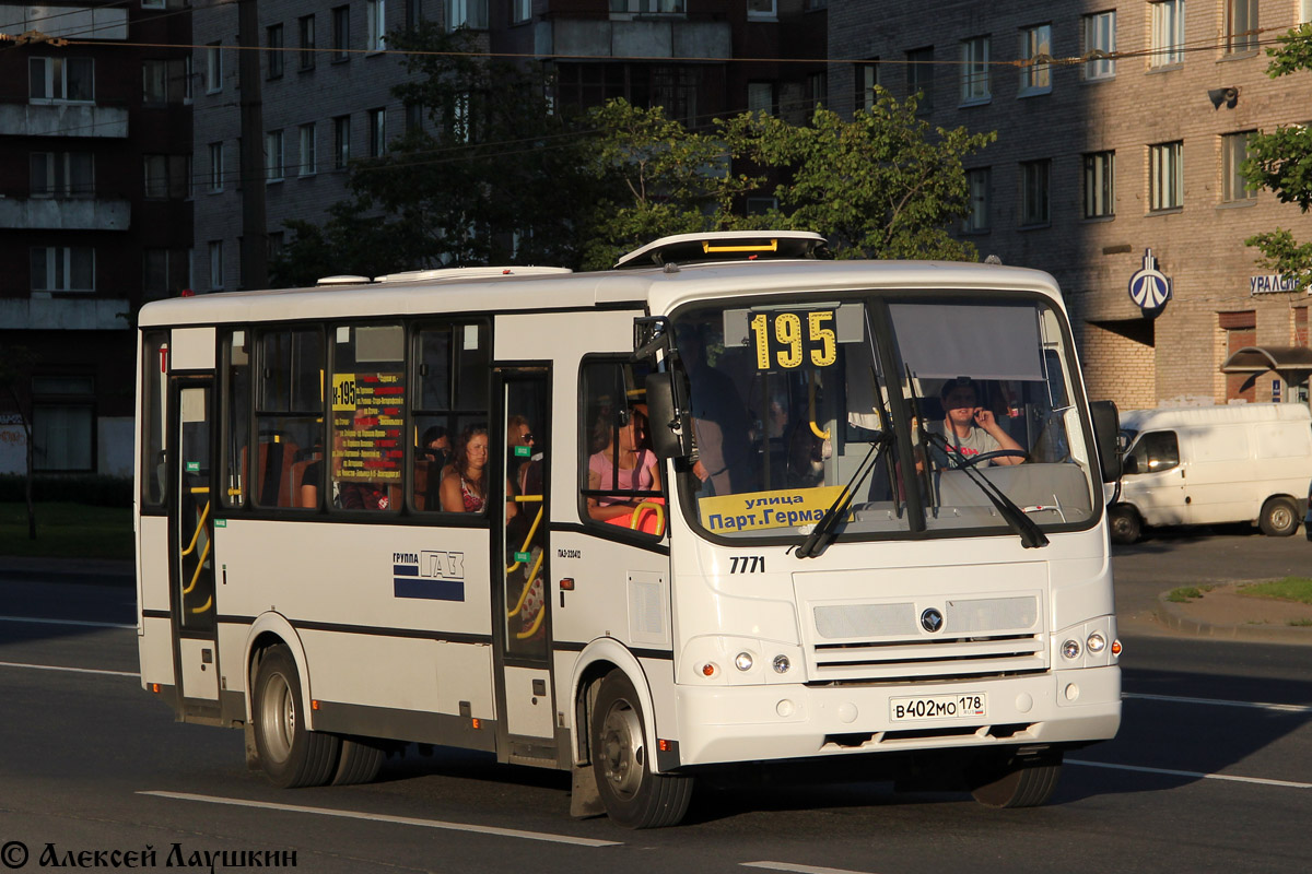 Санкт-Петербург, ПАЗ-320412-05 № 7771