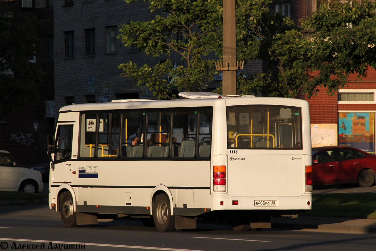 Санкт-Петербург, ПАЗ-320412-05 № 7773