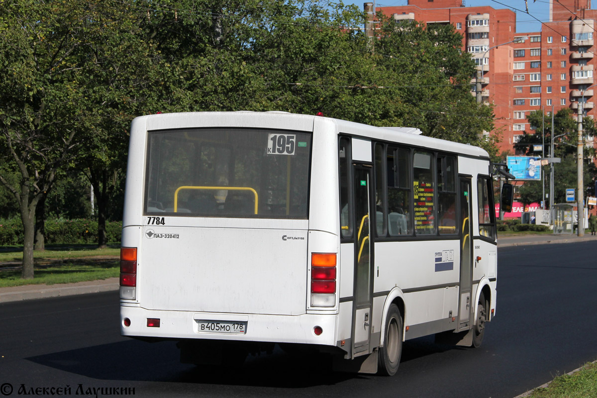 Санкт-Петербург, ПАЗ-320412-05 № 7784