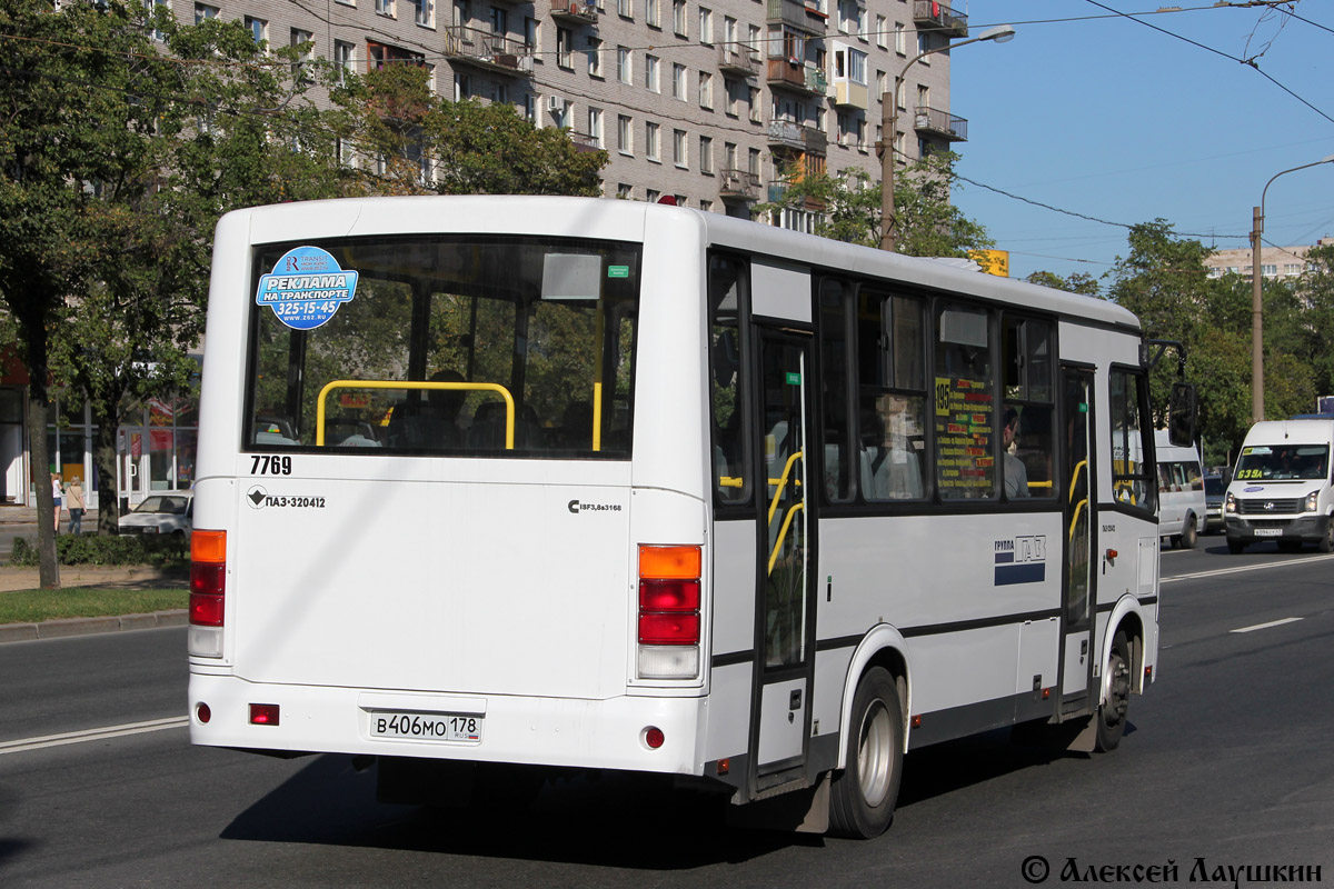 Санкт-Петербург, ПАЗ-320412-05 № 7769