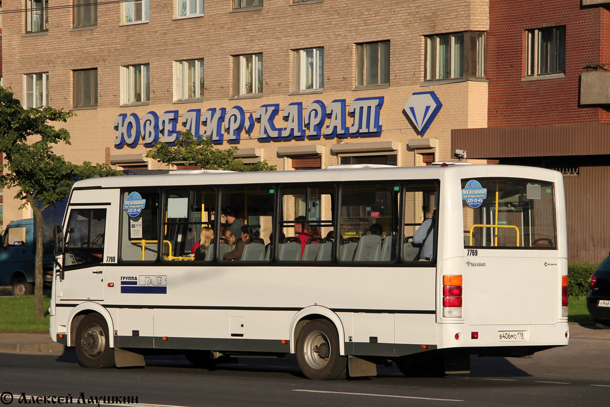 Санкт-Петербург, ПАЗ-320412-05 № 7769