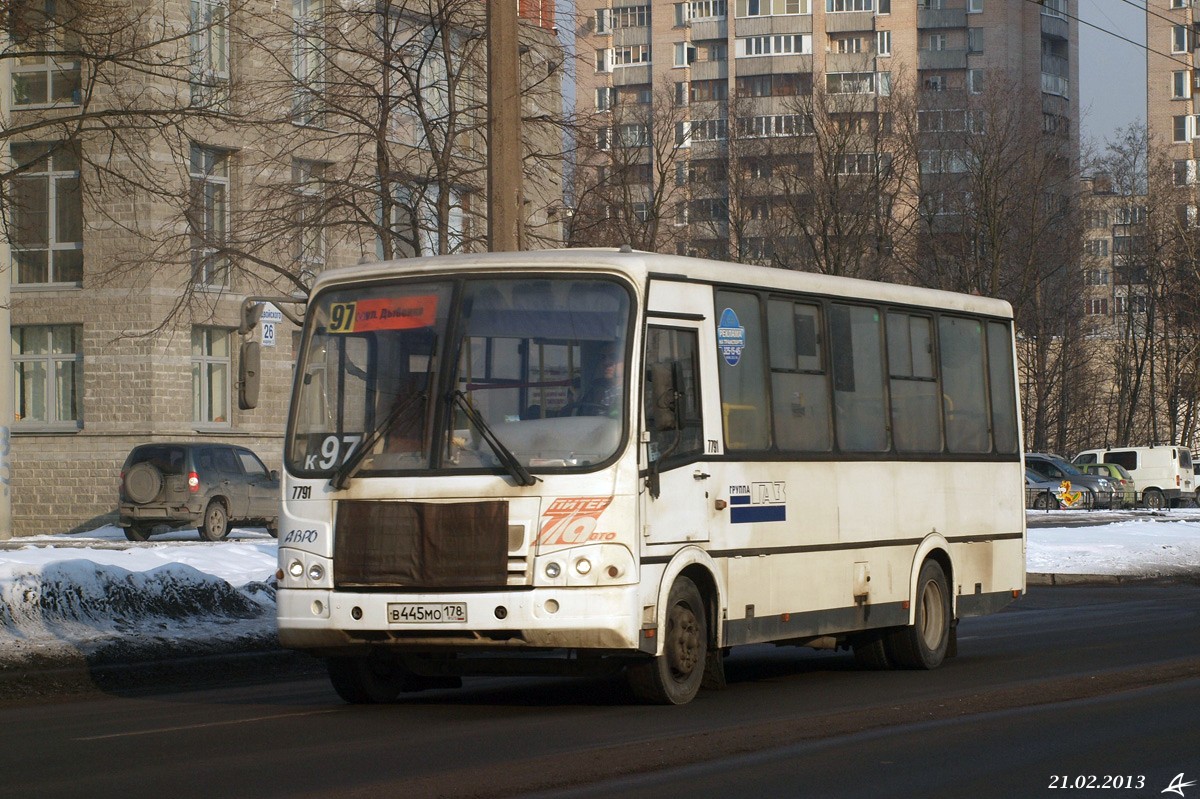 Санкт-Петербург, ПАЗ-320412-05 № 7791