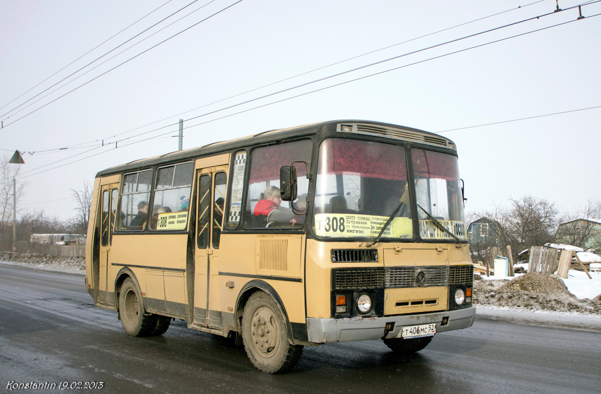 Нижегородская область, ПАЗ-32054 № Т 406 МС 52