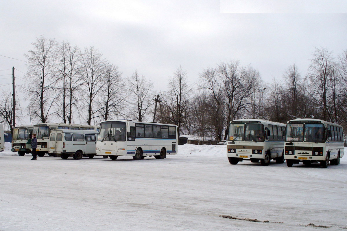 Кировская область, ПАЗ-4230-01 (1-1) (КАвЗ) № АЕ 711 43; Кировская область, ПАЗ-4234 № АЕ 710 43; Кировская область — Автовокзалы, автостанции, конечные остановки