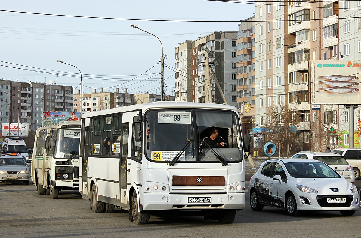 Красноярский край, ПАЗ-320412-05 № К 555 КН 124