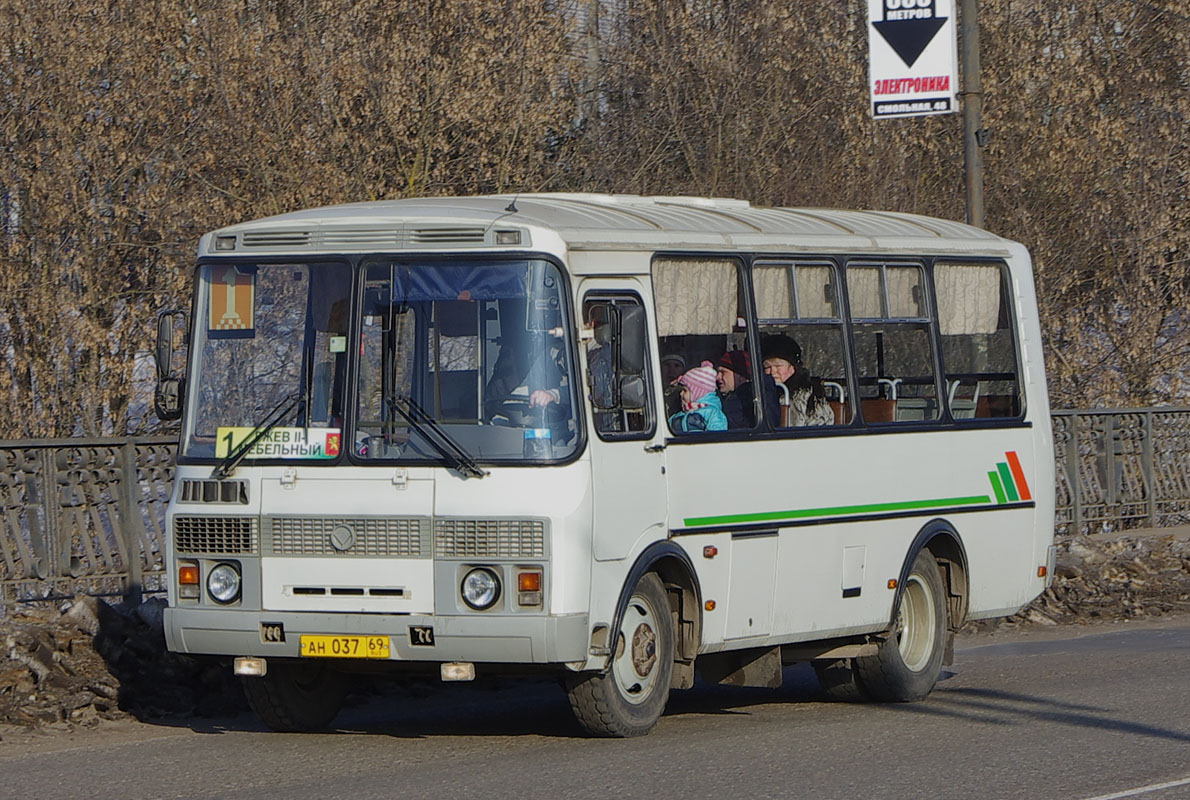 Тверская область, ПАЗ-32053 № АН 037 69