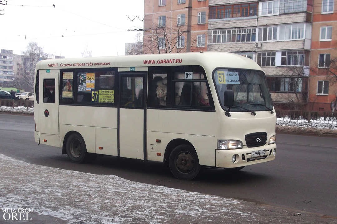 Орловская область, Hyundai County SWB (РЗГА) № М 760 ЕК 57