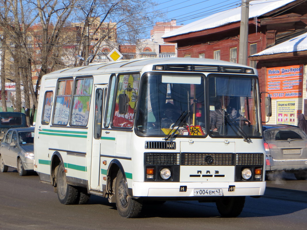 Кировская область, ПАЗ-32053 № У 004 ЕМ 43