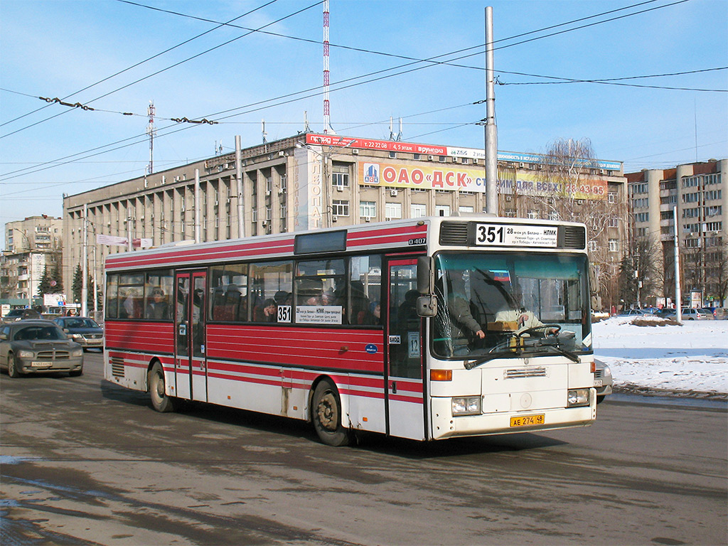 Липецкая область, Mercedes-Benz O407 № АЕ 274 48