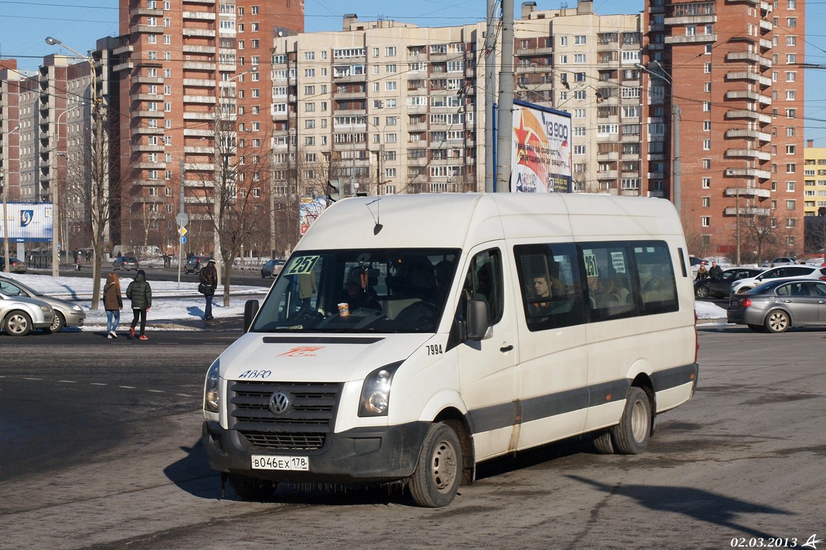 Санкт-Петербург, БТД-2219 (Volkswagen Crafter) № 7994