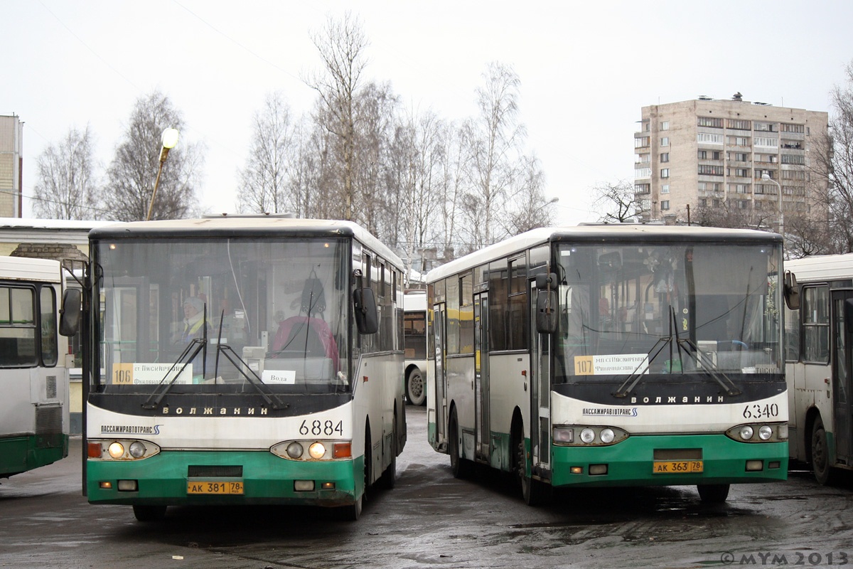 Санкт-Петербург, Волжанин-5270-10-05 № 6884; Санкт-Петербург, Волжанин-5270-10-05 № 6340