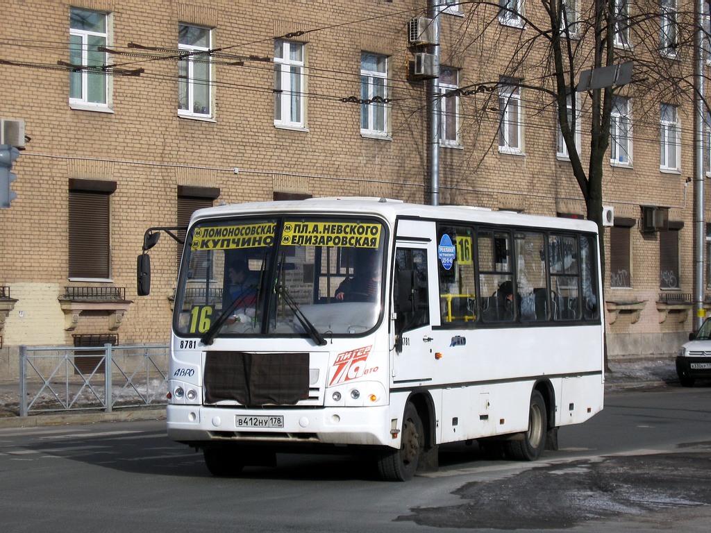 Санкт-Петербург, ПАЗ-320402-05 № 8781