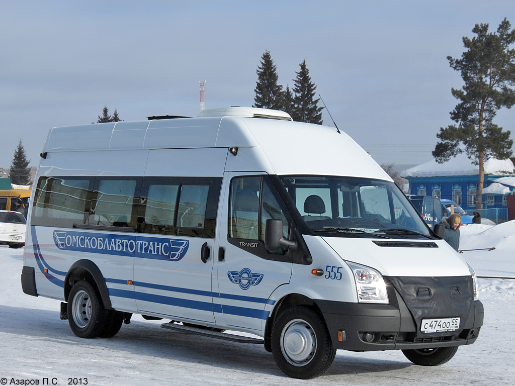 Омская область, Нижегородец-222700 (Ford Transit) № 555 — Фото — Автобусный  транспорт