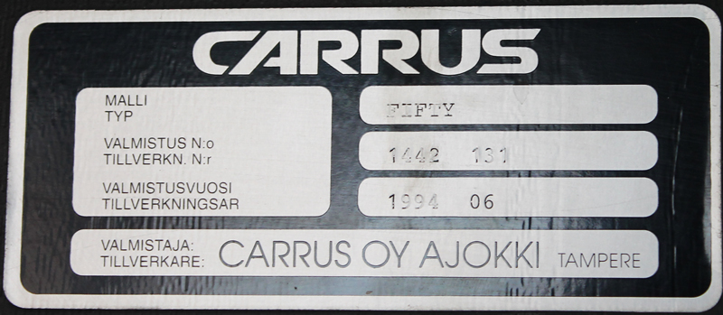 Estonia, Carrus Fifty # 852 ASR