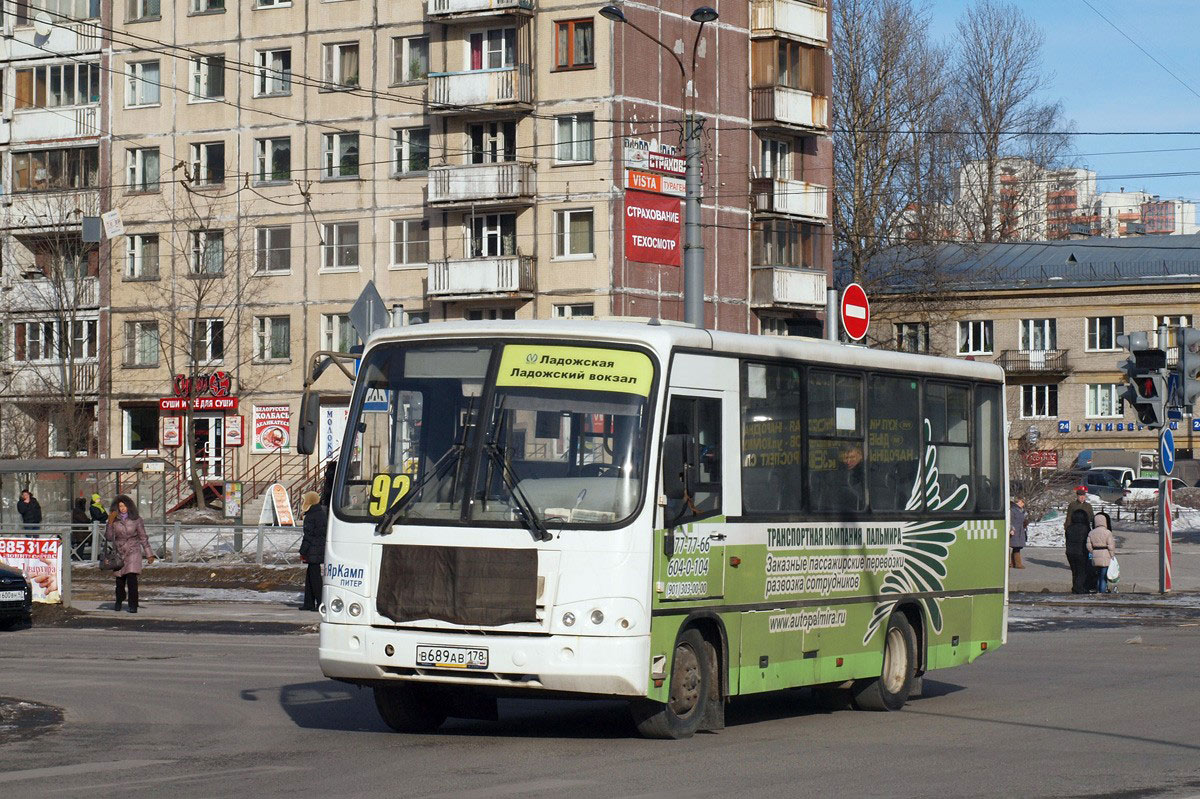 Санкт-Петербург, ПАЗ-320402-03 № В 689 АВ 178