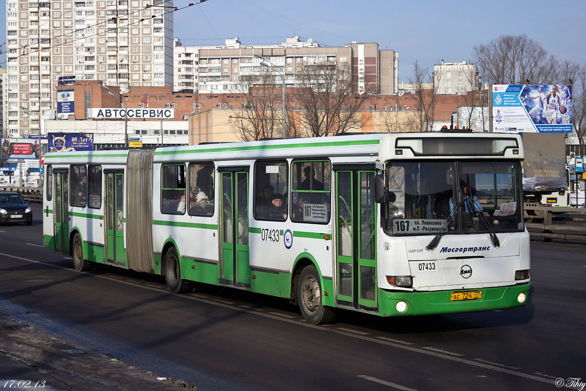 Москва, ЛиАЗ-6212.01 № 07433