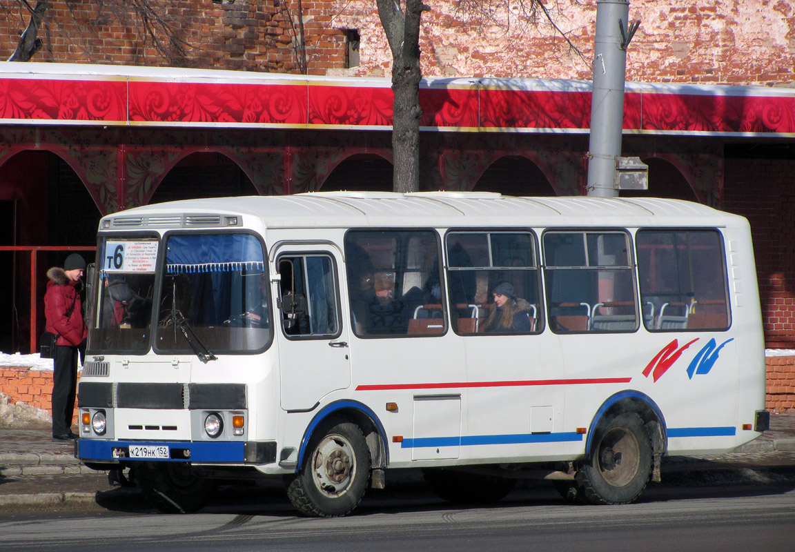 Нижегородская область, ПАЗ-32054 № К 219 НК 152