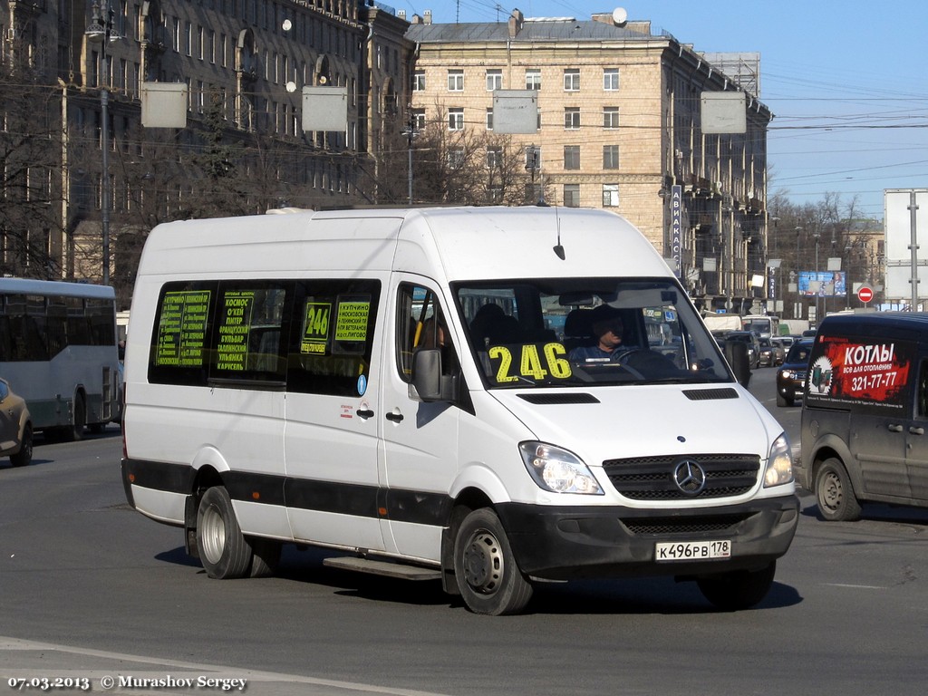 Санкт-Петербург, Луидор-22360C (MB Sprinter) № К 496 РВ 178