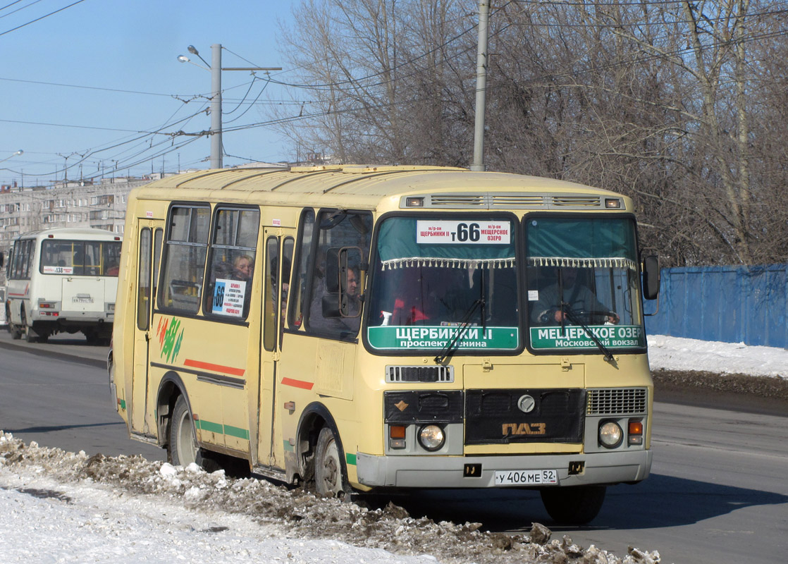 Нижегородская область, ПАЗ-32054 № У 406 МЕ 52