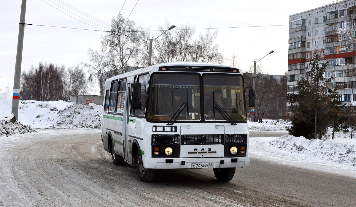 Омская область, ПАЗ-3205-110 № С 745 МР 55