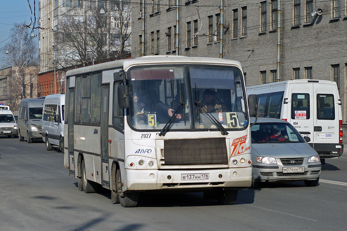 Санкт-Петербург, ПАЗ-320402-05 № 7927