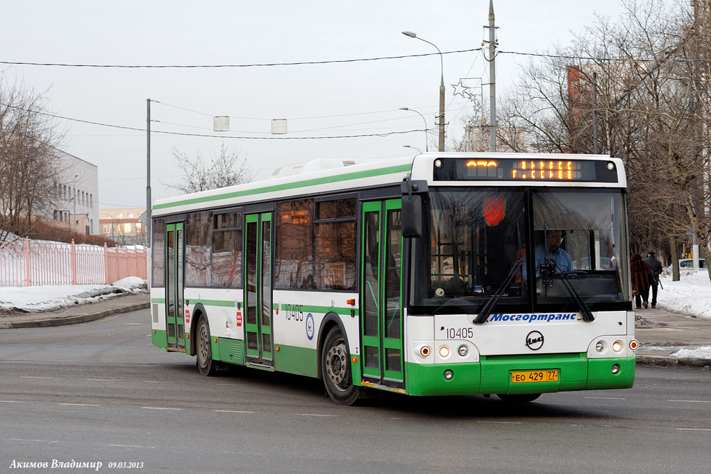 Москва, ЛиАЗ-5292.21 № 10405