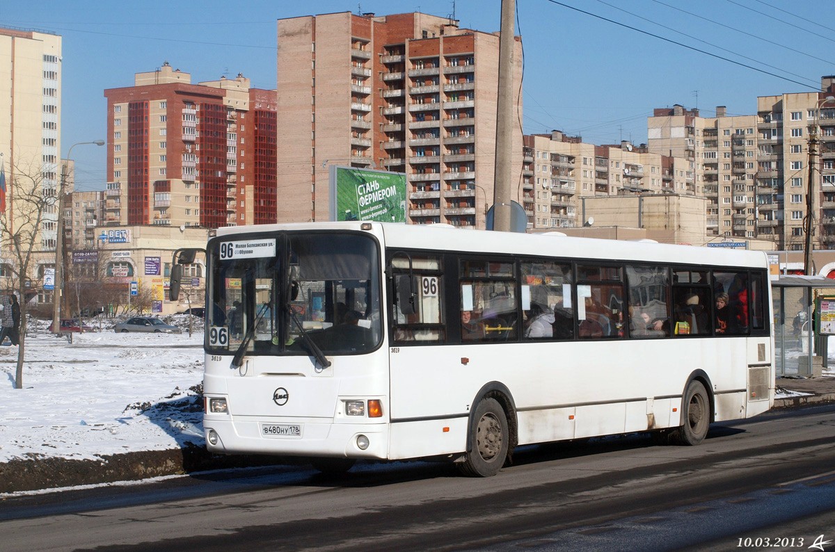 Санкт-Петербург, ЛиАЗ-5293.53 № 3619